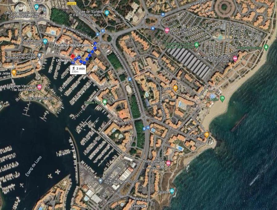 Studio Centre Port, Cap D'Agde Eksteriør bilde